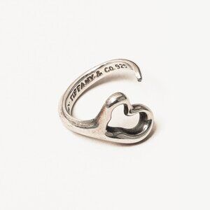 Tiffany & Co. Elsa Peretti Open Heart Sterling Silver Ring
